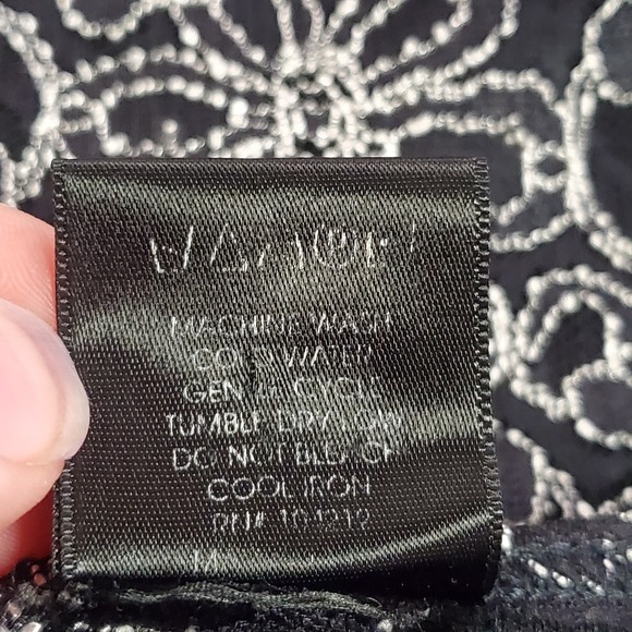 Unbranded Womens Glitter‎ Lace Fairy Grunge Whimsigoth Tank Size S Black Y2K - Picture 5 of 11